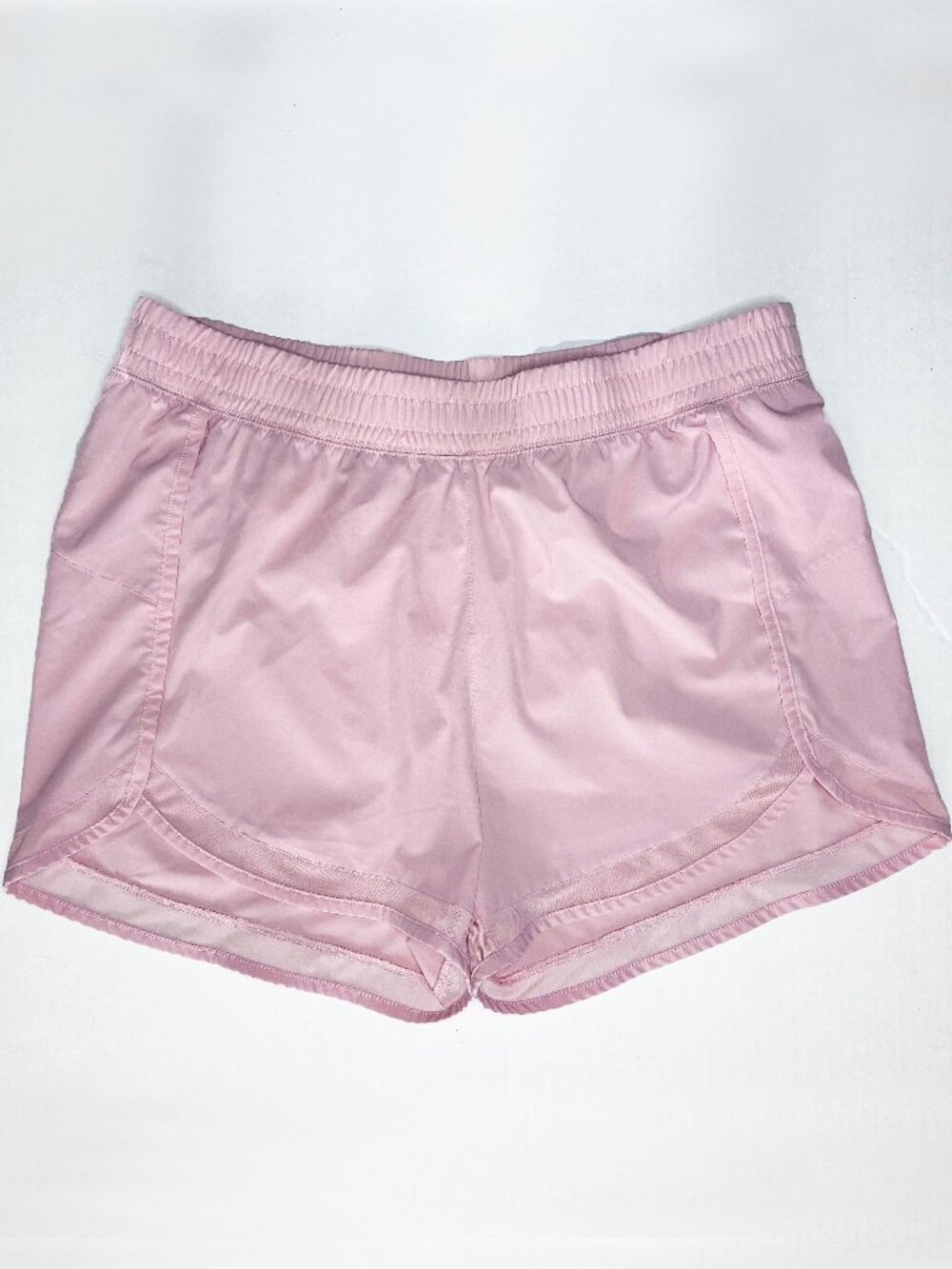 Gaiam Womens Studio to Street Woven Mesh Running Shorts - Size XL - Light Pink